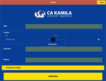 Tablet Screenshot of cakamila.cz